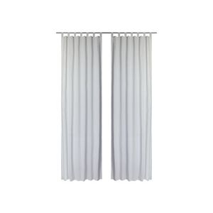LIVARNO home Závesy, 120 x 300 cm, 2 kusy (sivá/pruhy) vyobraziť