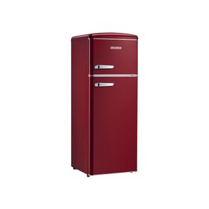 SEVERIN Retro chladnička s mrazničkou (červená) vyobraziť
