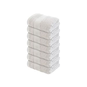 LIVARNO home Froté uterák pre hostí, 30 x 30 cm, 7 kusov (bledosivá) vyobraziť