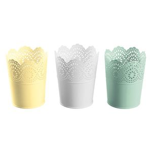 LIVARNO home Kvetináč (okrúhly, malý, zelený/žltý, 3 kusy) vyobraziť