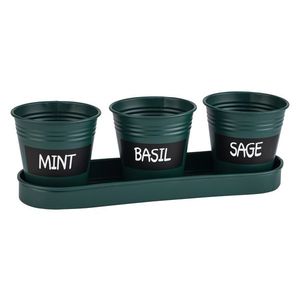 PARKSIDE® Súprava kvetináčov na bylinky (zelená) vyobraziť