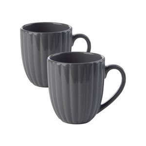 LIVARNO home Taniere/Misky/Šálky, 2 kusy (šálka, sivá) vyobraziť