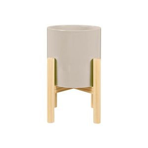 LIVARNO home Kvetináč s podstavcom (hnedá) vyobraziť