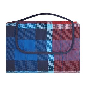 LIVARNO home Pikniková deka, 200 x 200 cm (červená/modrá) vyobraziť