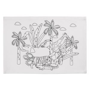 crelando® Prestieranie na vymaľovanie, 4 kusy (džungľa) vyobraziť