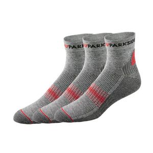 PARKSIDE® Pánske nízke pracovné ponožky, 3 páry (sivá, 39/42) vyobraziť