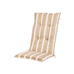 LIVARNO home Podložka na kreslo s vysokým operadlom Valencia/Miami (pruhy/béžová) vyobraziť