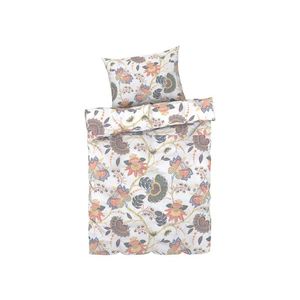LIVARNO home Posteľná bielizeň zo saténového mikrovlákna, 140 x 200 cm (kvety/biela) vyobraziť