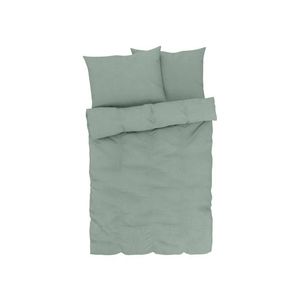 LIVARNO home Bavlneno-ľanová posteľná bielizeň, 200 x 220 cm (zelená) vyobraziť