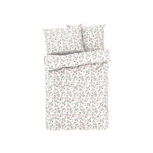 LIVARNO home Posteľná bielizeň zo saténového mikrovlákna, 200 x 220 cm (kvety/biela) vyobraziť