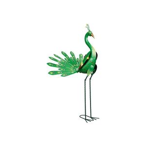 LIVARNO home Solárny dekoratívny vták (zelený páv) vyobraziť