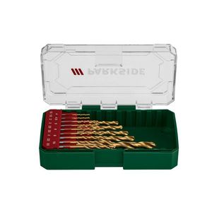 PARKSIDE® Súprava vrtákov/bitov (súprava HSS špirálových vrtákov, 15-dielna) vyobraziť