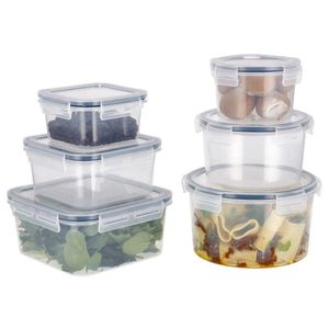 SILVERCREST® Súprava dóz na potraviny, 6-dielna (obdĺžnikové a okrúhle) vyobraziť