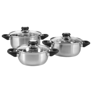 SILVERCREST® Súprava hrncov z ušľachtilej ocele, 6-dielna vyobraziť