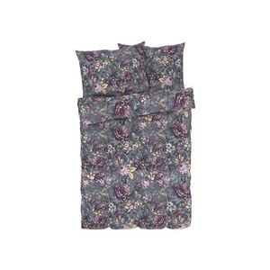 LIVARNO home Posteľná bielizeň, 200 x 220 cm (kvety/sivá) vyobraziť