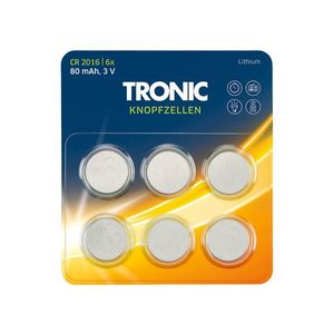 TRONIC® Gombíkové batérie (lítiové CR2016) vyobraziť