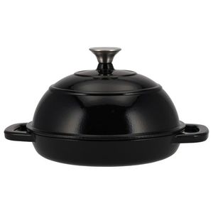 SILVERCREST® Liatinový hrniec/forma na chlieb Premium (okrúhly, čierna) vyobraziť