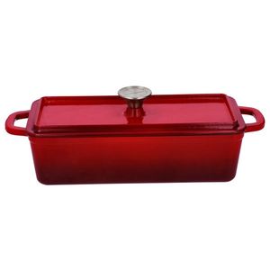 SILVERCREST® Liatinový hrniec/forma na chlieb Premium (obdĺžnikový tvar, červená) vyobraziť