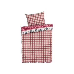LIVARNO home Posteľná vianočná bielizeň z mikrovlákna, 140 x 200 cm (červená) vyobraziť