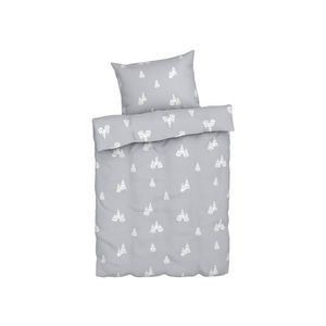 LIVARNO home Posteľná vianočná bielizeň z mikrovlákna, 140 x 200 cm (sivá) vyobraziť