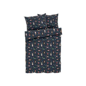 LIVARNO home Posteľná vianočná bielizeň z mikrovlákna, 200 x 220 cm (navy modrá) vyobraziť
