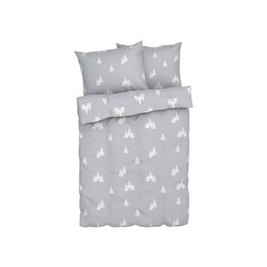 LIVARNO home Posteľná vianočná bielizeň z mikrovlákna, 200 x 220 cm (sivá) vyobraziť