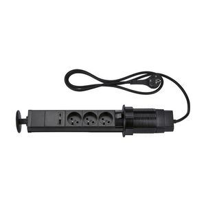 TRONIC® Zásuvková lišta (stolná zásuvková lišta, čierna) vyobraziť