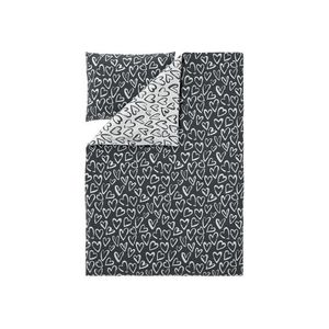 LIVARNO® Obojstranná posteľná bielizeň z bavlny Renforcé, 140 x 200 cm (srdcia) vyobraziť
