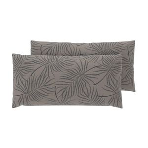 LIVARNO® Obliečky na vankúš zo saténového mikrovlákna, 40 x 80 cm, 2 kusy (palmové listy) vyobraziť
