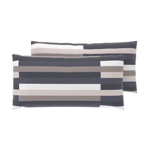 LIVARNO® Obliečky na vankúš zo saténového mikrovlákna, 40 x 80 cm, 2 kusy (pruhy) vyobraziť