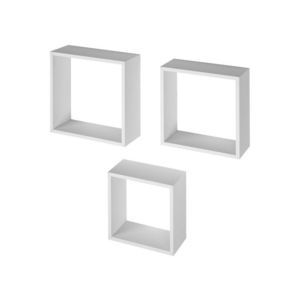 LIVARNO® Súprava regálových kociek, 3-dielna, 30 x 30 cm (3 regálové kocky, 30 x 30 cm, biela) vyobraziť