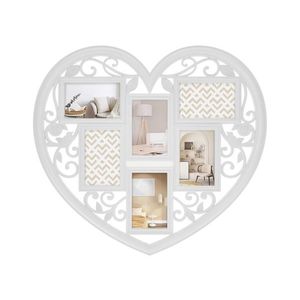 LIVARNO® Kolážový rámik na fotky (srdce, biela) vyobraziť