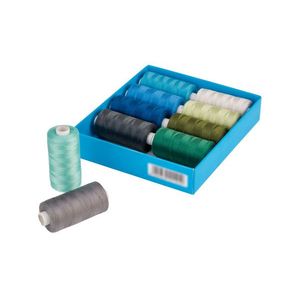 crelando® Univerzálne nite Syngarn, farebné (zelená/modrá) vyobraziť