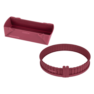 Coox Silikónová forma na pečenie M + Silikónová forma na pečenie, Ø 26 cm, červená vyobraziť