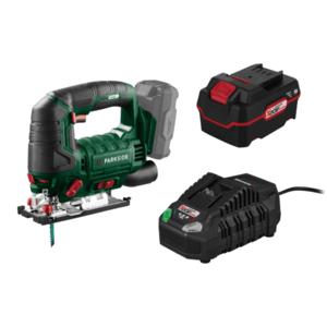 PARKSIDE® Aku priamočiara píla PSTDA 20-Li C3 + Akumulátor 20 V/4 Ah PAP 20 B3 + Nabíjačka akumulátora 20 V/4, 5 A PLG 20 C3 vyobraziť