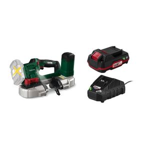 PARKSIDE® Aku pásová píla 20 V PMBA 20-Li A1 + Akumulátor 20 V/2 Ah PAP 20 B1 + Nabíjačka na akumulátor 20 V/2, 4 A PLG 20 C1 vyobraziť