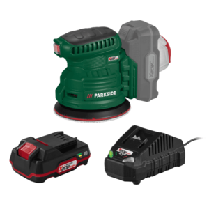 PARKSIDE® Excentrická brúska PAEXSG 20-Li B1 + Akumulátor 20 V/2 Ah PAP 20 B1 + Nabíjačka na akumulátor 20 V/2, 4 A vyobraziť