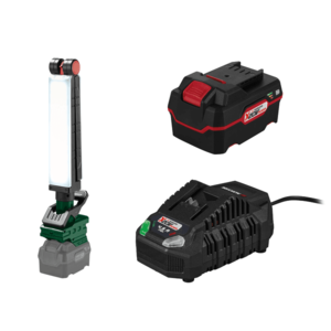 PARKSIDE® Aku upínacie LED svietidlo 20 V PLKLA 20-Li A1 + Akumulátor 20 V/4 Ah + Nabíjačka akumulátora 20 V/4, 5 A vyobraziť