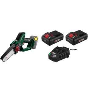 PARKSIDE® Aku reťazová píla 20 V PAGHS C3 + Smart akumulátor 20 V/4Ah PAPS 204 A1, 2 kusy + Nabíjačka 20 V/4, 5 A PLG 20 C3 vyobraziť