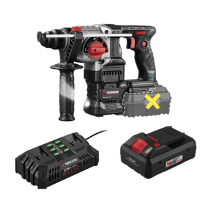 PARKSIDE PERFORMANCE® Aku kombinované kladivo PKHAP 20-Li + Smart akumulátor 20 V/4 Ah + Dvojitá nabíjačka na akumulátor 20 V/2x 4, 5 A vyobraziť