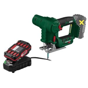 PARKSIDE® Aku priamočiara a chvostová píla PSSSA 20-Li B2 + Akumulátor 20 V 2 Ah + Nabíjačka 20 V 2, 4 A vyobraziť