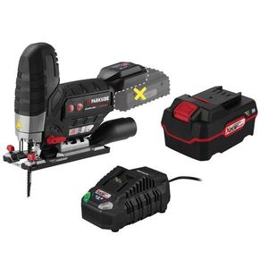 PARKSIDE PERFORMANCE® Aku priamočiara píla 20 V PSSPA 20-Li F4 + Akumulátor 20 V/4 Ah + Rýchlonabíjačka 20 V/4, 5 A + vyobraziť