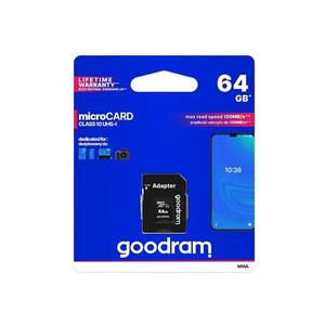 Karta pamäťová GOODRAM microSD 64GB s adaptérom vyobraziť