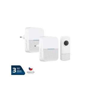 Zvonček bezdrôtový GETI GWD207W sada vyobraziť