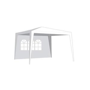 Bočnice pre párty stan HAPPY GREEN 3x3m White - s oknom vyobraziť