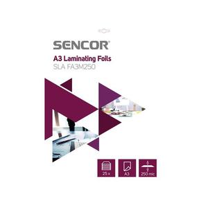 Folie laminovacie SENCOR SLA FA3M250 A3 250mic 25ks vyobraziť
