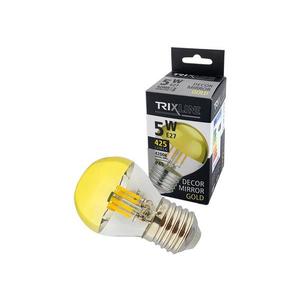 Žiarovka LED E27 5W biela prírodná TRIXLINE Decor Mirror P45 Gold vyobraziť