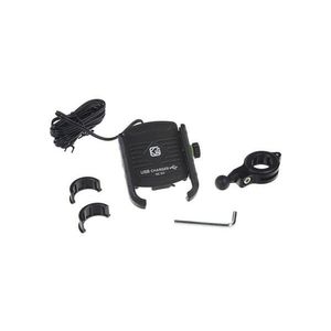 Držiak telefónu na bicykel/motocykel STU r13usb čierny s USB nabíjačkou vyobraziť