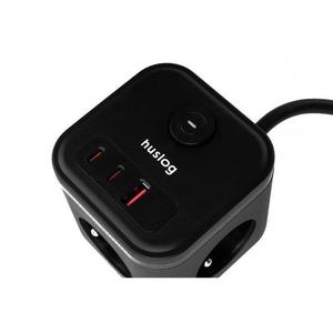 Predlžovací kábel HUSLOG 20W Black 1, 5m vyobraziť