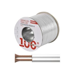 Dvojlinka netienená 2x1, 5mm biela, 100m vyobraziť